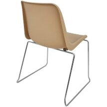 Стул пластиковый на металлокаркасе Vicenza -3 Beige RAL 1001