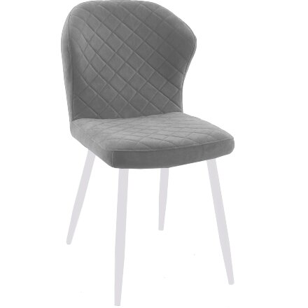 Стул DikLine 239М B22 GREY, ножки белые 