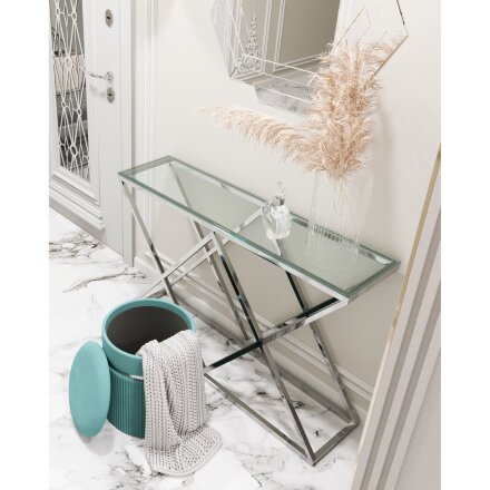 Консоль ИНСИГНИЯ 115*30 серебро 