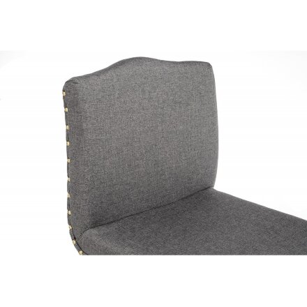 Барный стул Crown grey fabric 