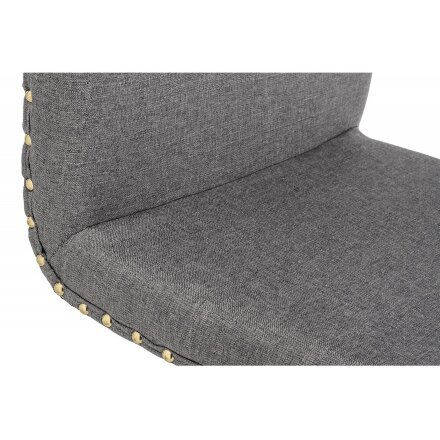 Барный стул Crown grey fabric 