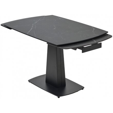 Керамический стол Balde 120 matt black marble solid ceramic / black 