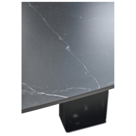 Керамический стол Balde 120 matt black marble solid ceramic / black 