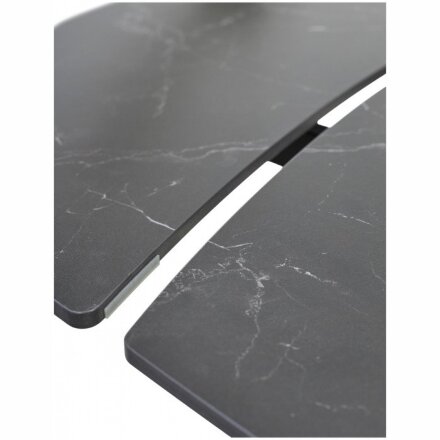 Керамический стол Balde 120 matt black marble solid ceramic / black 