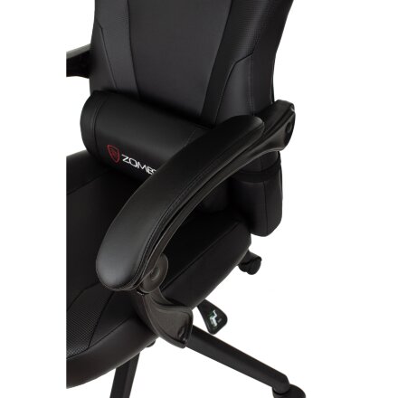 Кресло игровое TopChairs Zombie Defender черный/карбон эко.кожа крестов. пластик 