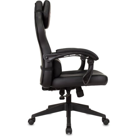 Кресло игровое TopChairs Zombie Defender черный/карбон эко.кожа крестов. пластик 