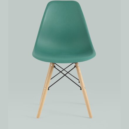 Стул Eames Style DSW серо-зеленый x4 (разборный каркас) 