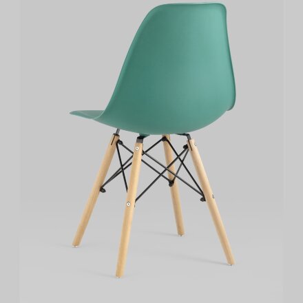 Стул Eames Style DSW серо-зеленый x4 (разборный каркас) 