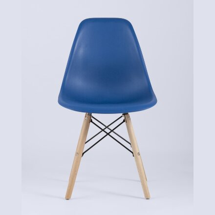Стул Eames Style DSW синий x4 (разборный каркас) 