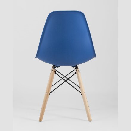 Стул Eames Style DSW синий x4 (разборный каркас) 