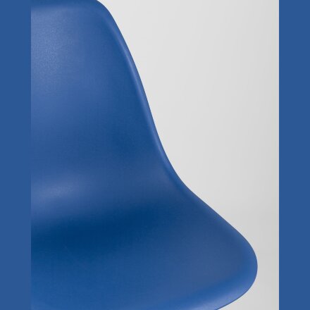 Стул Eames Style DSW синий x4 (разборный каркас) 