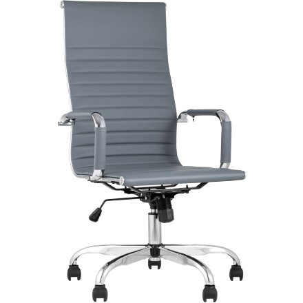 Кресло руководителя TopChairs City серый 