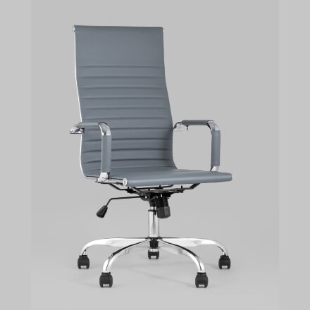 Кресло руководителя TopChairs City серый 