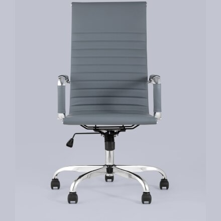 Кресло руководителя TopChairs City серый 