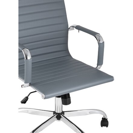 Кресло руководителя TopChairs City серый 