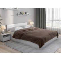 Кровать Валенсия 160х200 белый текстурный