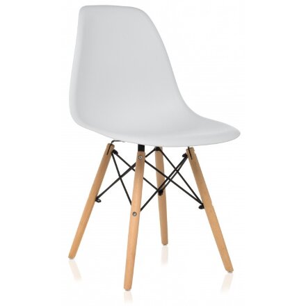 Стул деревянный Eames PC-015 white 