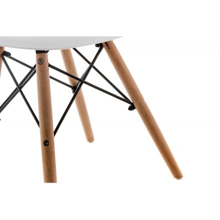 Стул деревянный Eames PC-015 white 