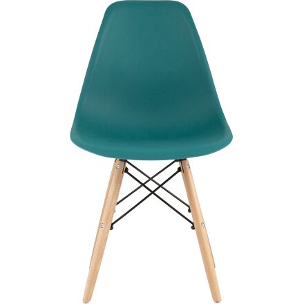 Стул Eames Style DSW темно-бирюзовый x4 (разборный каркас) 