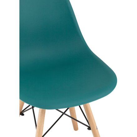 Стул Eames Style DSW темно-бирюзовый x4 (разборный каркас) 