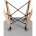 Стул Eames Style DSW темно-бирюзовый x4 (разборный каркас) 