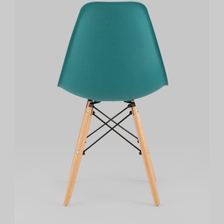 Стул Eames Style DSW темно-бирюзовый x4 (разборный каркас) 