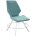 Стул DikLine 243 B15 MINT поворотный/ ножки белые 