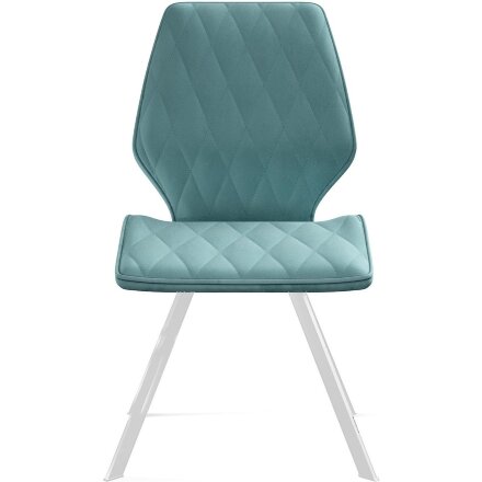 Стул DikLine 243 B15 MINT поворотный/ ножки белые 
