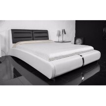 Кровать Verina 160 см х 200 см black + white PU