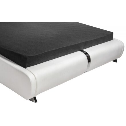 Кровать Verina 160 см х 200 см black + white PU 