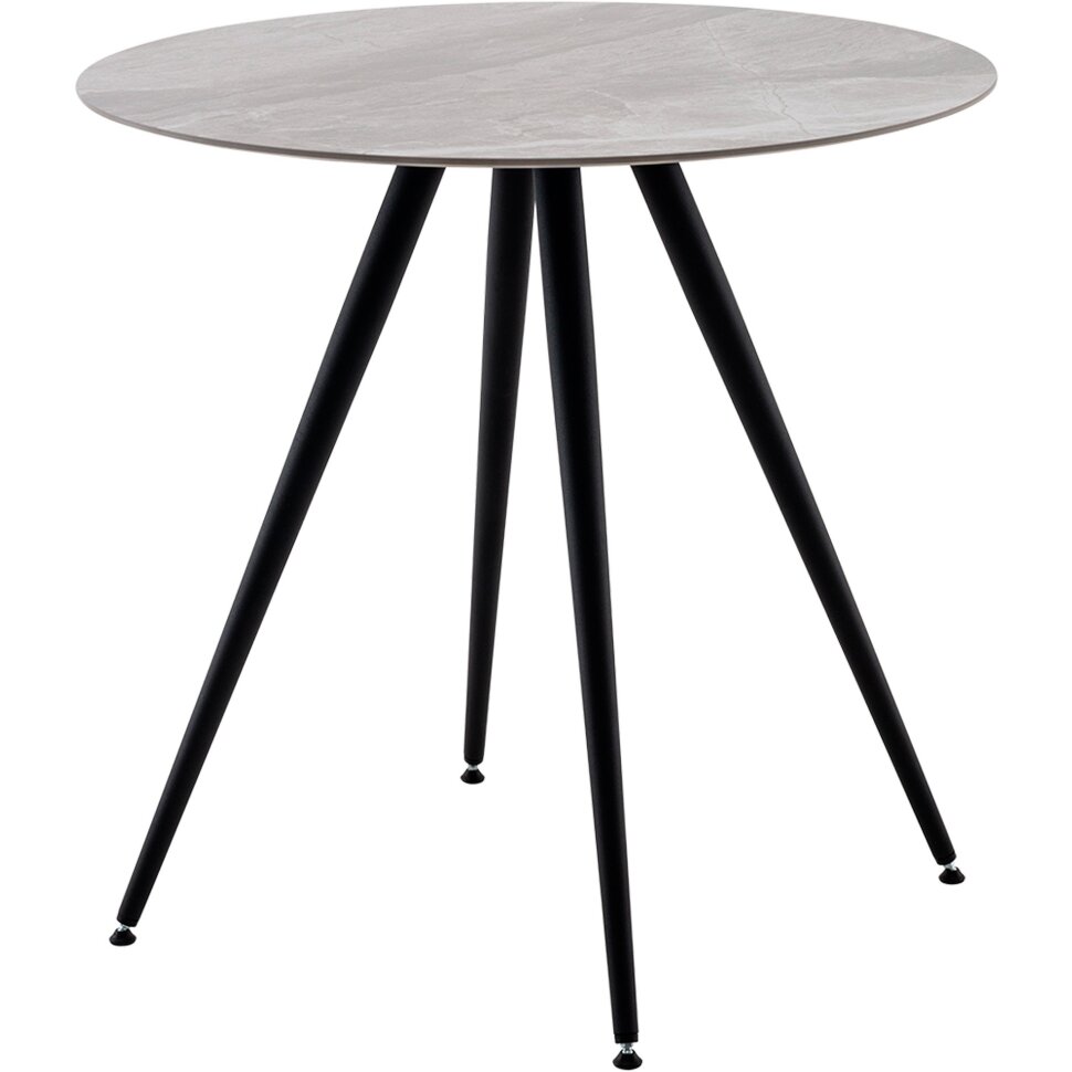 Стол Ники круглый столешница керамика Italian light grey 800 Стол Ники круглый столешница керамика Italian light grey 800