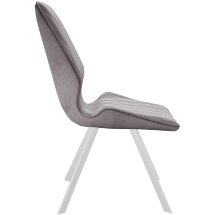 Стул DikLine 243 B5 LATTE поворотный/ ножки белые