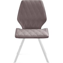 Стул DikLine 243 B5 LATTE поворотный/ ножки белые