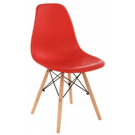 Пластиковый стул Eames PC-015 красный 