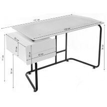 Компьютерный стол Desk черный