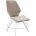 Стул DikLine 243 B03 BEIGE поворотный/ ножки белые 