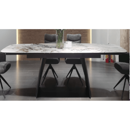 Стол ODIN 200 TL-312, испанская керамика / темно-серый каркас каркас, ®DISAUR 