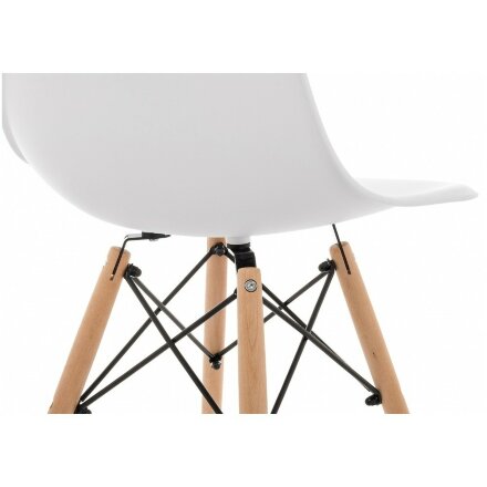 Пластиковый стул Eames PC-015 белый 