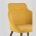 Стул Stool Group Квини желтый обивка плотная ткань, стальные ножки 