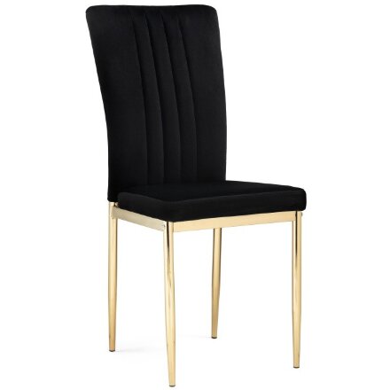 Стул на металлокаркасе Rek black / gold 