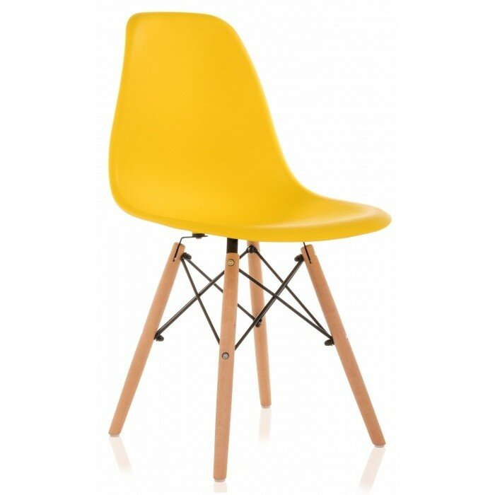 Пластиковый стул Eames PC-015 желтый Пластиковый стул Eames PC-015 желтый
