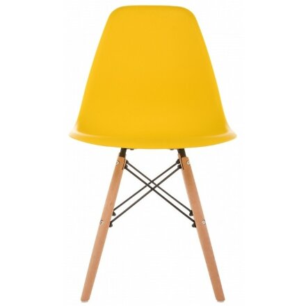 Пластиковый стул Eames PC-015 желтый 