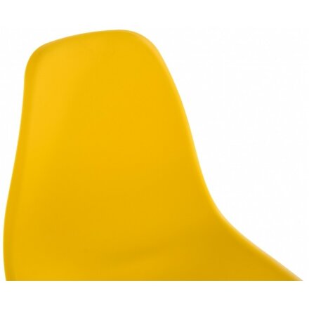Пластиковый стул Eames PC-015 желтый 