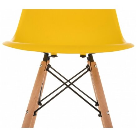 Пластиковый стул Eames PC-015 желтый 