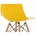 Пластиковый стул Eames PC-015 желтый 