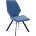Стул DikLine 243PRO поворотный B8 BLUE, ножки черные 