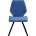 Стул DikLine 243PRO поворотный B8 BLUE, ножки черные 