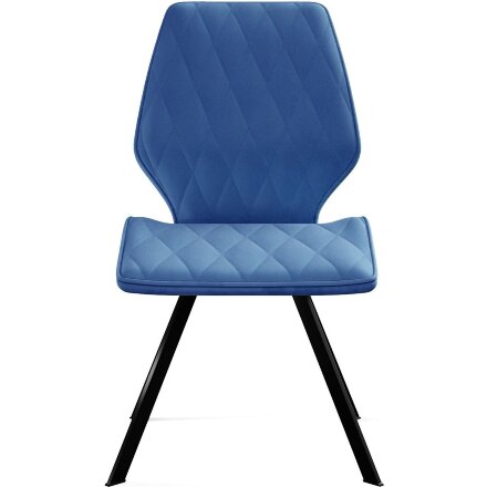 Стул DikLine 243PRO поворотный B8 BLUE, ножки черные 